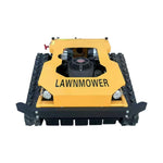 GROVIA 224CC Lawn for Hybrid Remote 9HP Control Heavy-Duty Mower, Dual All-Terrain 50cm Motors, - Width, Cutting Lawns 600W Power, Design Self-Charging, Large Yellow