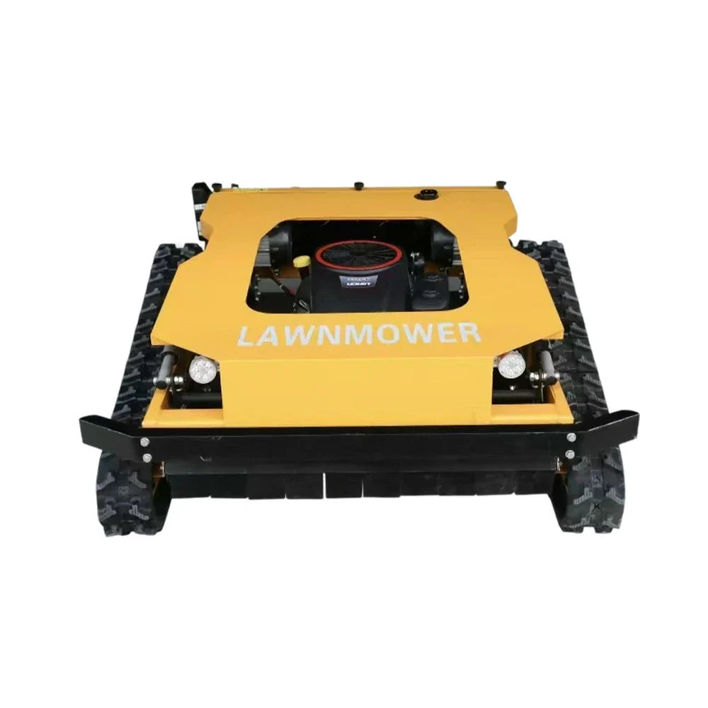 GROVIA 452CC Dual Lawns 1000W Hybrid Control Remote Design Power, Lawn Large Self-Charging, Width, 16HP 80cm Motors, Mower, for Cutting Heavy-Duty All-Terrain - Yellow