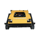 GROVIA 452CC Dual Lawns 1000W Hybrid Control Remote Design Power, Lawn Large Self-Charging, Width, 16HP 80cm Motors, Mower, for Cutting Heavy-Duty All-Terrain - Yellow