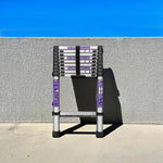 GROVIA Stainless Base, 9/10/11 Frame, Step Anti-Slip - Portable Telescopic Reinforced Foldable Ladder Steel Design