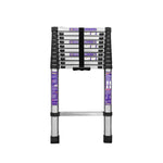 GROVIA Stainless Base, 9/10/11 Frame, Step Anti-Slip - Portable Telescopic Reinforced Foldable Ladder Steel Design