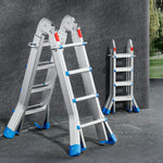 GROVIA 4/5/6 Pedals, Wide Steel Ladder 7cm Slim - Folding Fold Feet, 26cm Anti-Slip Carbon Step White
