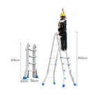 GROVIA 4/5/6 Pedals, Wide Steel Ladder 7cm Slim - Folding Fold Feet, 26cm Anti-Slip Carbon Step White