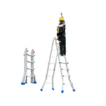 GROVIA 4/5/6 Pedals, Wide Steel Ladder 7cm Slim - Folding Fold Feet, 26cm Anti-Slip Carbon Step White