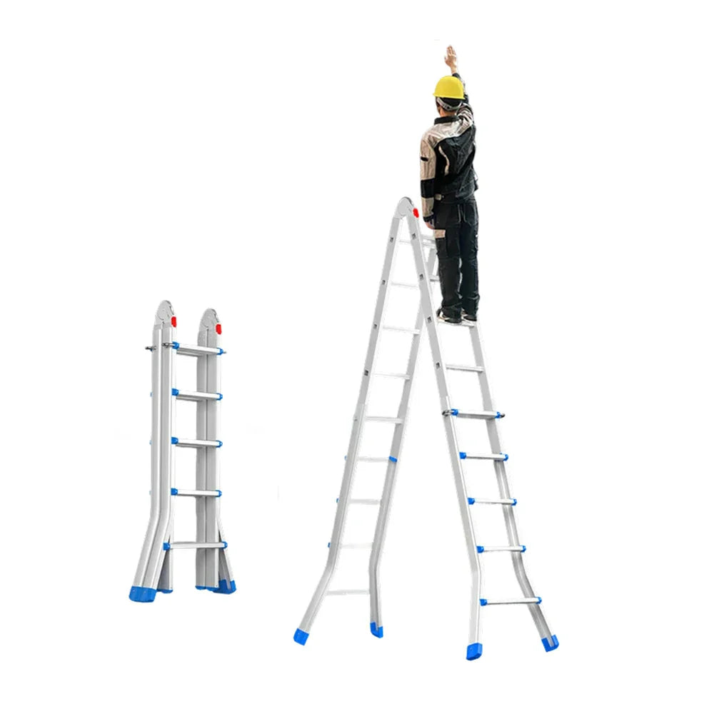 GROVIA 4/5/6 Pedals, Wide Steel Ladder 7cm Slim - Folding Fold Feet, 26cm Anti-Slip Carbon Step White