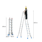 GROVIA 4/5/6 Pedals, Wide Steel Ladder 7cm Slim - Folding Fold Feet, 26cm Anti-Slip Carbon Step White