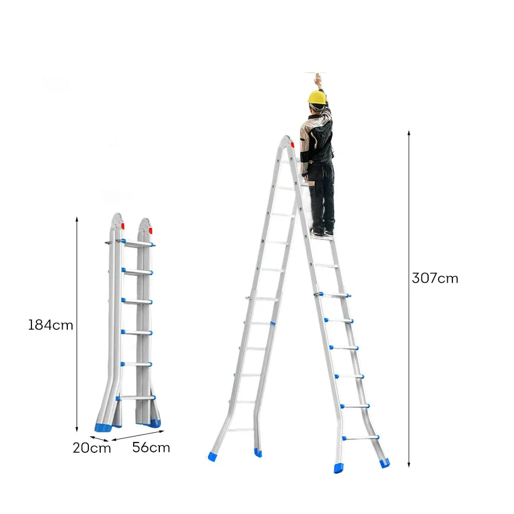 GROVIA 4/5/6 Pedals, Wide Steel Ladder 7cm Slim - Folding Fold Feet, 26cm Anti-Slip Carbon Step White