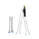 GROVIA 4/5/6 Pedals, Wide Steel Ladder 7cm Slim - Folding Fold Feet, 26cm Anti-Slip Carbon Step White