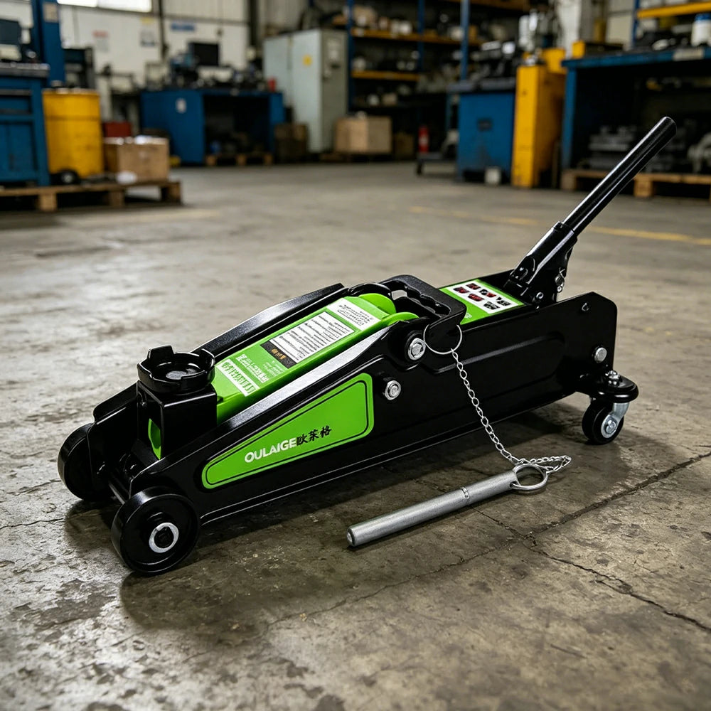 GROVIA 3T Electric Vehicle Hydraulic Floor Jack Heavy Duty Steel Low Profile 135-387mm Lifting Range Garage Use - Black