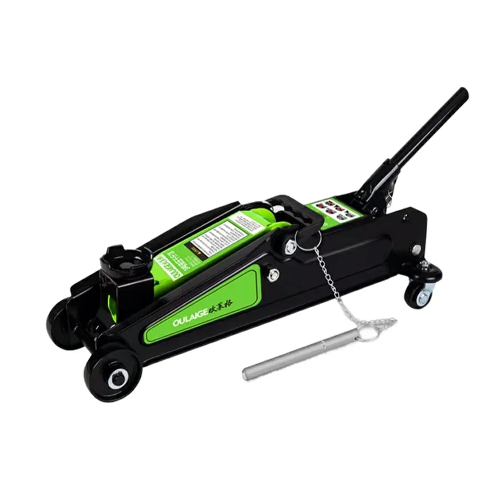 GROVIA 3T Electric Vehicle Hydraulic Floor Jack Heavy Duty Steel Low Profile 135-387mm Lifting Range Garage Use - Black