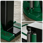 GROVIA Hydraulic Toe Jack 5T Top 2.5T Toe / 10T Top 5T Toe Heavy Duty Industrial Lifting Compact Design Factory Use - Green