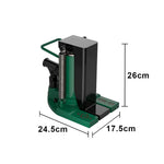 GROVIA Hydraulic Toe Jack 5T Top 2.5T Toe / 10T Top 5T Toe Heavy Duty Industrial Lifting Compact Design Factory Use - Green