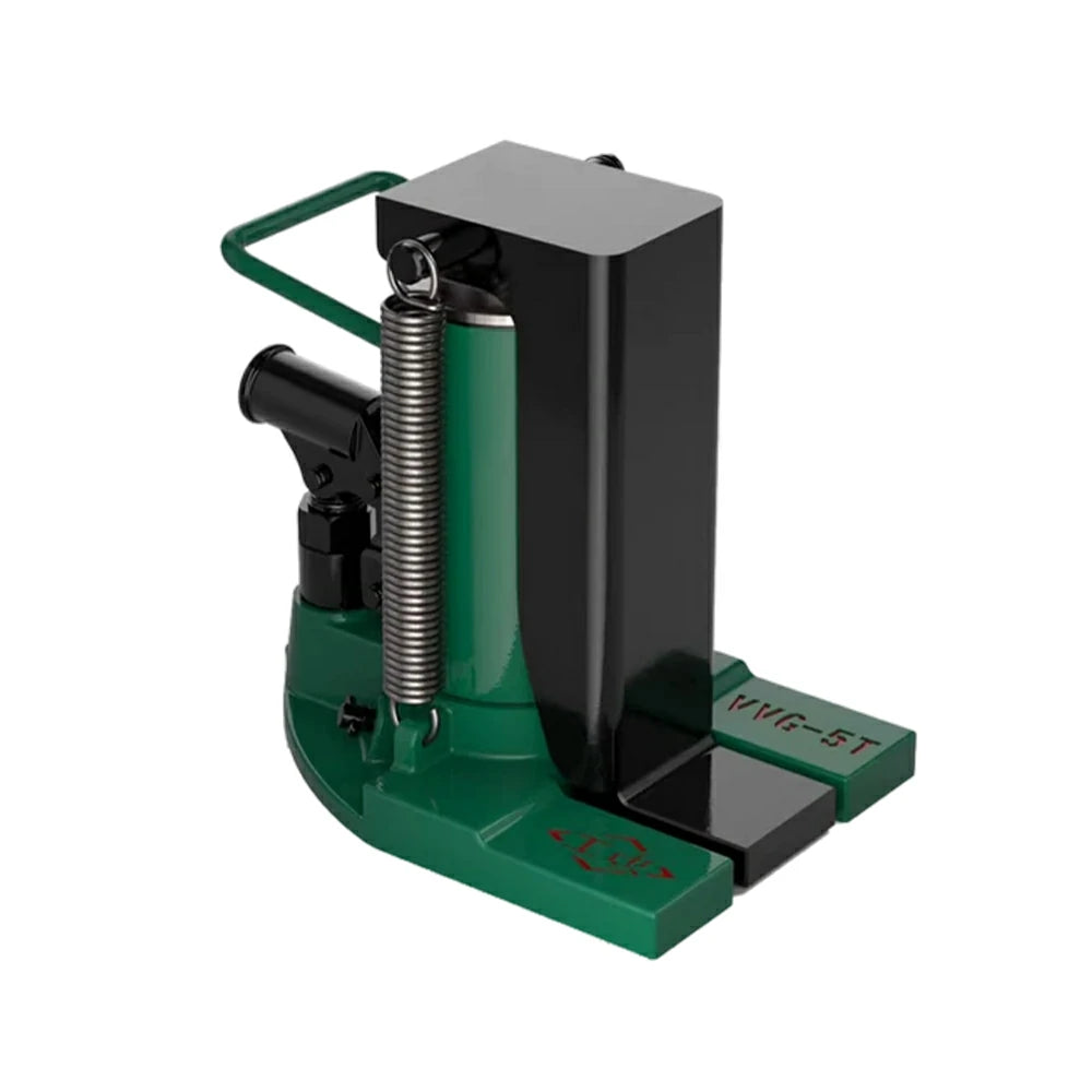 GROVIA Hydraulic Toe Jack 5T Top 2.5T Toe / 10T Top 5T Toe Heavy Duty Industrial Lifting Compact Design Factory Use - Green