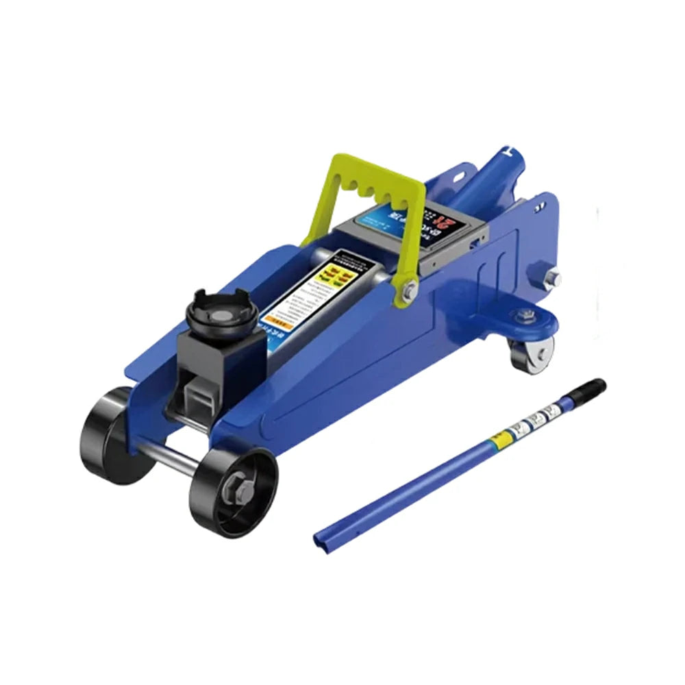 GROVIA 2T Hydraulic Floor Jack Portable Compact 135-320mm Lifting Range Small Car Garage Use Carton Pack - Blue