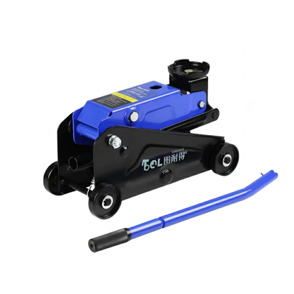 GROVIA 2T Mini Hydraulic Floor Jack Portable High Lift 145-400mm Compact SUV Garage Use Carton Pack - Blue