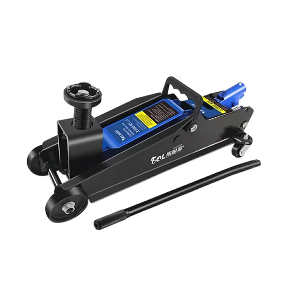 GROVIA 3T Hydraulic Floor Jack High Lift Screw Extension 192-532mm Heavy Duty Off Road SUV Rescue Use Carton Pack - Black