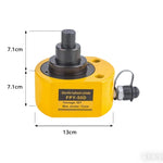 GROVIA 50T Multi Stage Hydraulic Jack 71mm Stroke Heavy Duty High Pressure Industrial Lifting Equipment Use - Yellow