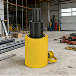 GROVIA 20T Multi Stage Hydraulic Jack 100mm Stroke Compact High Pressure Industrial Lifting Equipment Use - Yellow
