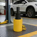 GROVIA 20T Multi Stage Hydraulic Jack 100mm Stroke Compact High Pressure Industrial Lifting Equipment Use - Yellow