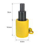 GROVIA 20T Multi Stage Hydraulic Jack 100mm Stroke Compact High Pressure Industrial Lifting Equipment Use - Yellow