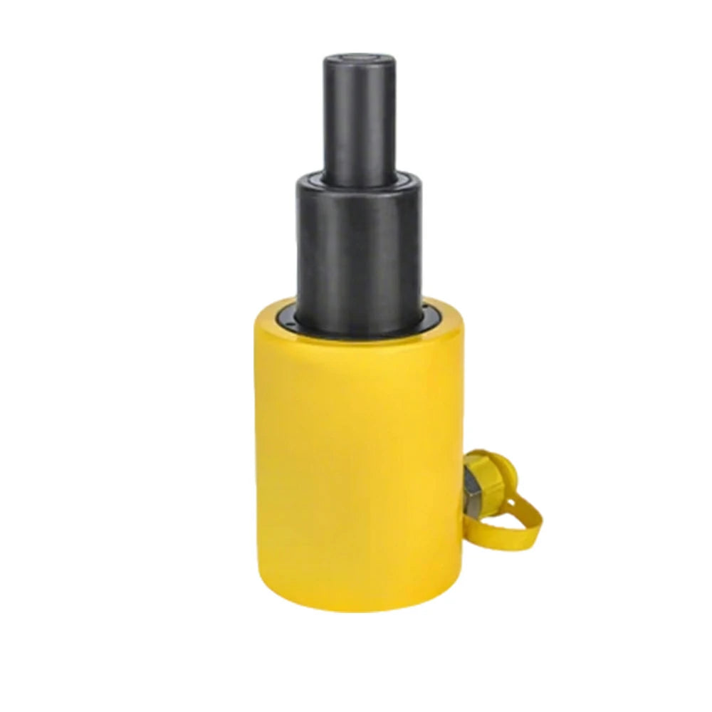 GROVIA 20T Multi Stage Hydraulic Jack 100mm Stroke Compact High Pressure Industrial Lifting Equipment Use - Yellow