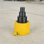GROVIA 100T Multi Stage Hydraulic Jack 150mm Stroke Heavy Duty High Pressure Industrial Lifting Equipment Use - Yellow