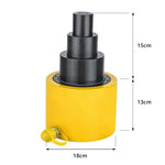 GROVIA 100T Multi Stage Hydraulic Jack 150mm Stroke Heavy Duty High Pressure Industrial Lifting Equipment Use - Yellow