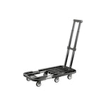 GROVIA Heavy Duty Platform Trolley Adjustable Folding Hand Truck Six Wheel Cart for Warehouse Moving Office Storage and Transport