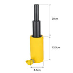 GROVIA 20T Multi Stage Hydraulic Jack 200mm Stroke Heavy Duty Industrial Lifting Equipment - Yellow