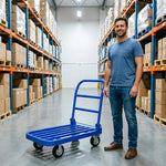 GROVIA Heavy Duty Folding Platform Trolley Reinforced Steel Tube Frame Quiet Swivel Wheels for Warehouse Office and Home Moving