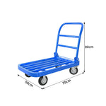 GROVIA Heavy Duty Folding Platform Trolley Reinforced Steel Tube Frame Quiet Swivel Wheels for Warehouse Office and Home Moving