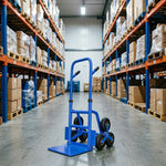 GROVIA Heavy Duty Stair Climbing Hand Truck Tri Wheel Trolley Reinforced Steel Frame Folding Design for Warehouse Delivery and Home Moving