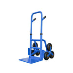 GROVIA Heavy Duty Stair Climbing Hand Truck Tri Wheel Trolley Reinforced Steel Frame Folding Design for Warehouse Delivery and Home Moving
