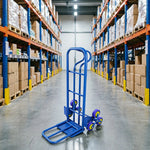 GROVIA Heavy Duty Stair Climbing Hand Truck Tri Wheel Trolley Reinforced Steel Frame Folding Cart for Warehouse Delivery and Home Moving
