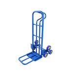 GROVIA Heavy Duty Stair Climbing Hand Truck Tri Wheel Trolley Reinforced Steel Frame Folding Cart for Warehouse Delivery and Home Moving