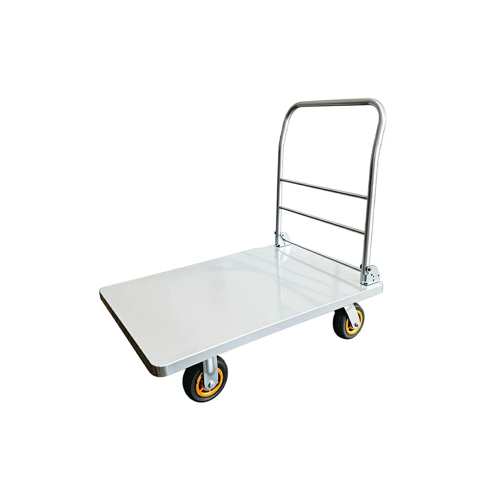 GROVIA Heavy Duty Folding Platform Trolley Reinforced Steel Frame Rubber Wheels for Warehouse Office and Home Moving Use