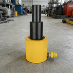 GROVIA 30T Multi Stage Hydraulic Jack 200mm Stroke Heavy Duty Industrial Lifting Equipment - Yellow