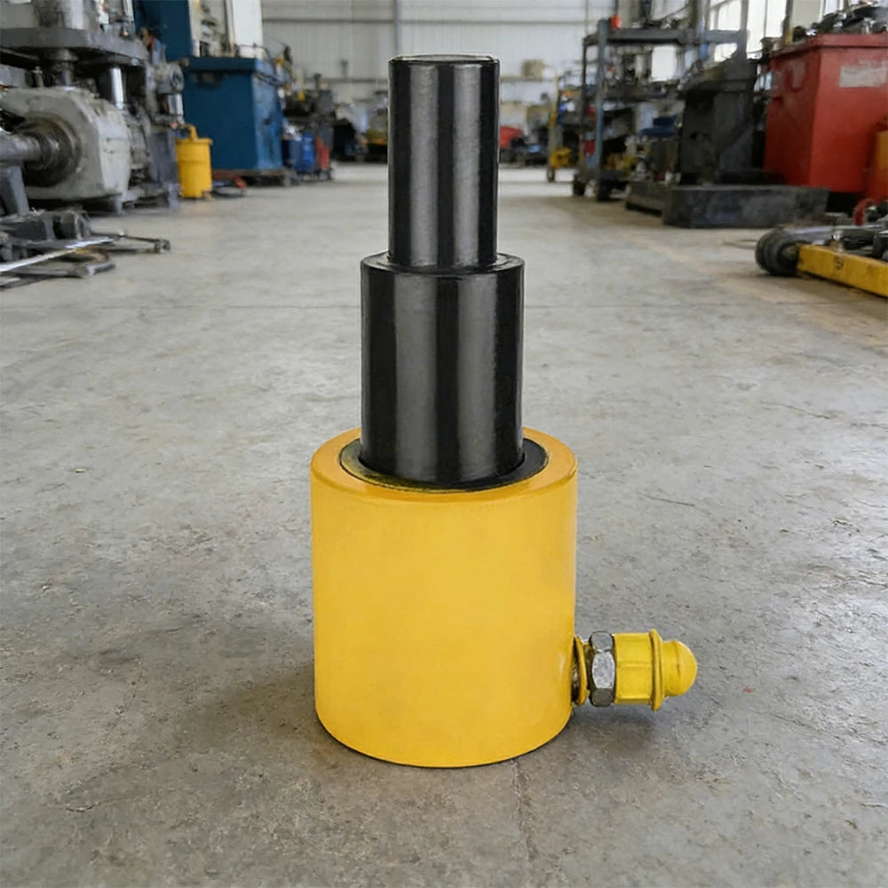 GROVIA 30T Multi Stage Hydraulic Jack 200mm Stroke Heavy Duty Industrial Lifting Equipment - Yellow