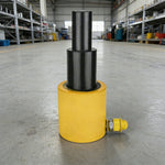 GROVIA 30T Multi Stage Hydraulic Jack 200mm Stroke Heavy Duty Industrial Lifting Equipment - Yellow