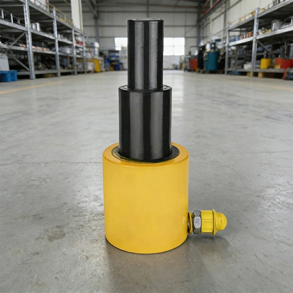 GROVIA 30T Multi Stage Hydraulic Jack 200mm Stroke Heavy Duty Industrial Lifting Equipment - Yellow