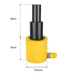 GROVIA 30T Multi Stage Hydraulic Jack 200mm Stroke Heavy Duty Industrial Lifting Equipment - Yellow