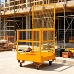 GROVIA Industrial Transport Trolley Anti-Slip Platform Powder-Coated Finish for Outdoor Warehouse Material Handling
