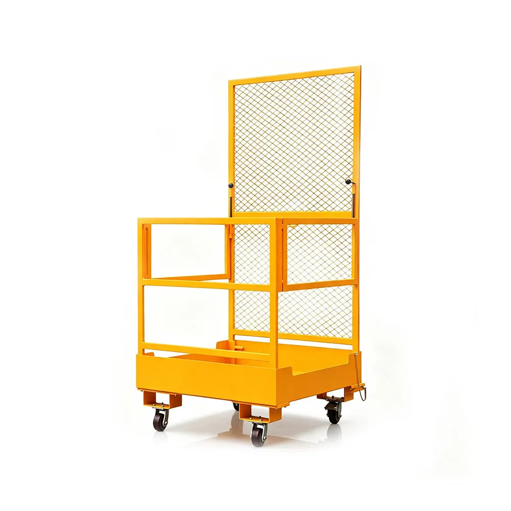 GROVIA Industrial Transport Trolley Anti-Slip Platform Powder-Coated Finish for Outdoor Warehouse Material Handling
