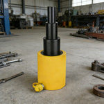 GROVIA 50T Multi Stage Hydraulic Jack 300mm Stroke Heavy Duty Industrial Lifting Equipment - Yellow