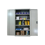 GROVIA Steel Storage Cabinet 1000x500x1800mm Heavy Duty Tool Organizer for Garage Warehouse - Grey White