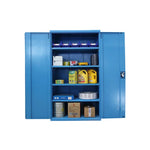 GROVIA Steel Storage Cabinet 1000x500x1800mm Heavy Duty Tool Organizer for Garage Warehouse - Blue