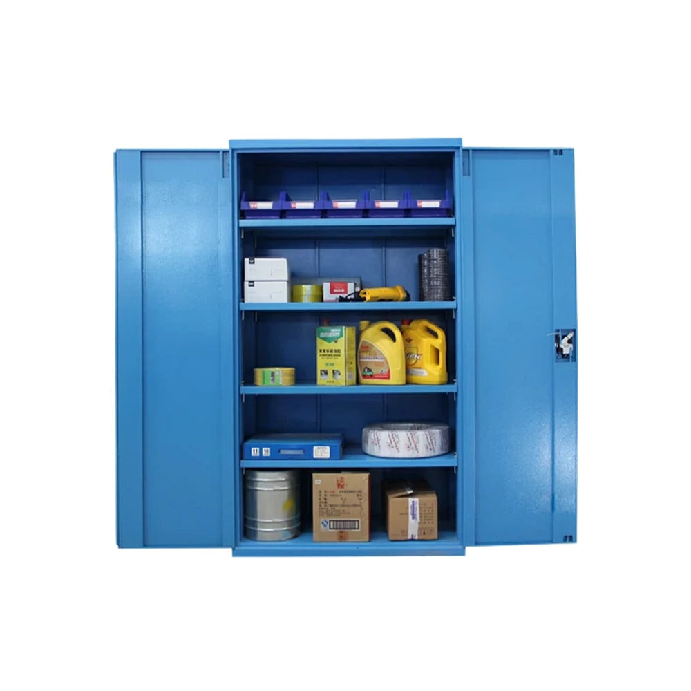 GROVIA Steel Storage Cabinet 1000x500x1800mm Heavy Duty Tool Organizer for Garage Warehouse - Blue
