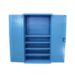 GROVIA Steel Storage Cabinet with Pegboard 1000x500x1800mm Heavy Duty Tool Organizer for Garage Workshop - Blue