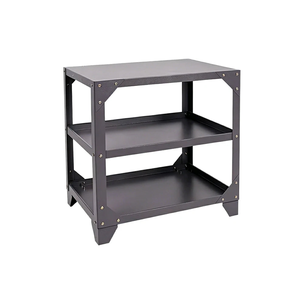 GROVIA Classic Heavy Duty Steel Workbench 68/78cm Compact Garage Workshop Table High Load Capacity - Grey