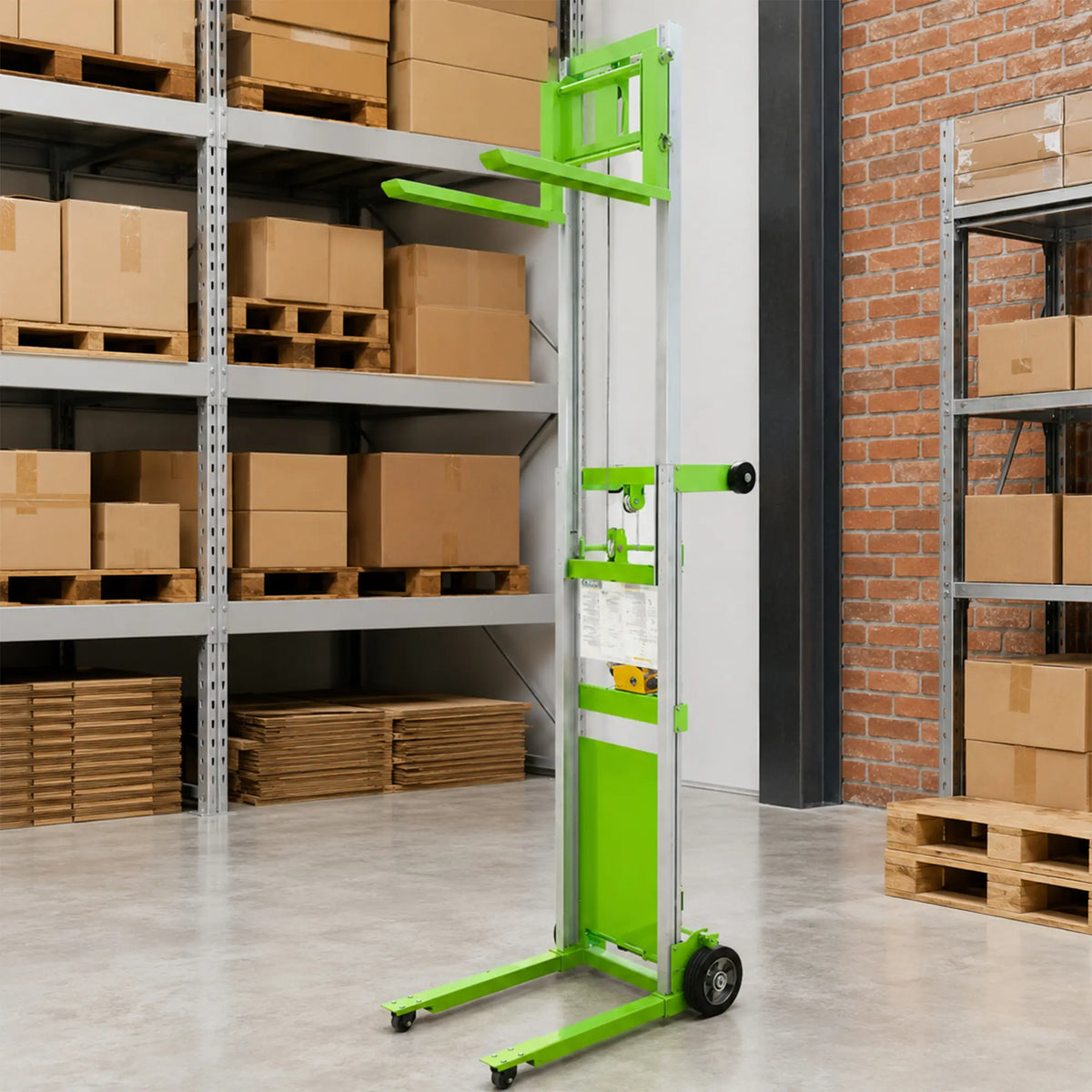 GROVIA Lightweight Material Lift Aviation Aluminium Frame Self-Locking Winch for Warehouse Logistics Handling